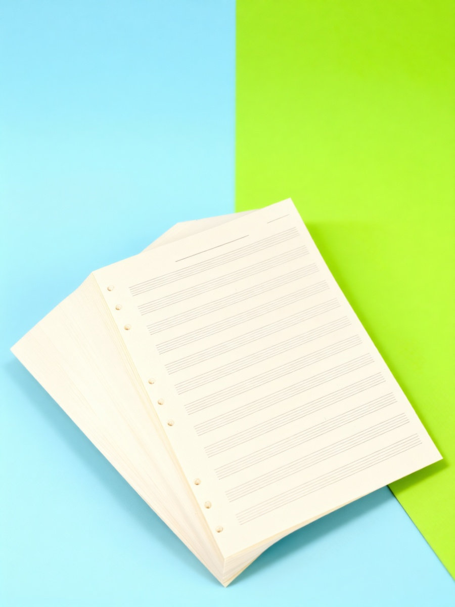 Blank Sheet Music Notebook - 100 Sheets Music Manuscript Paper, 5-Line