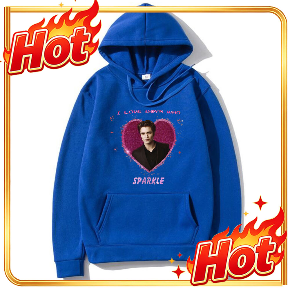 I Love Boys Who Sparkle Hoodie - Movies ulasan dan harga