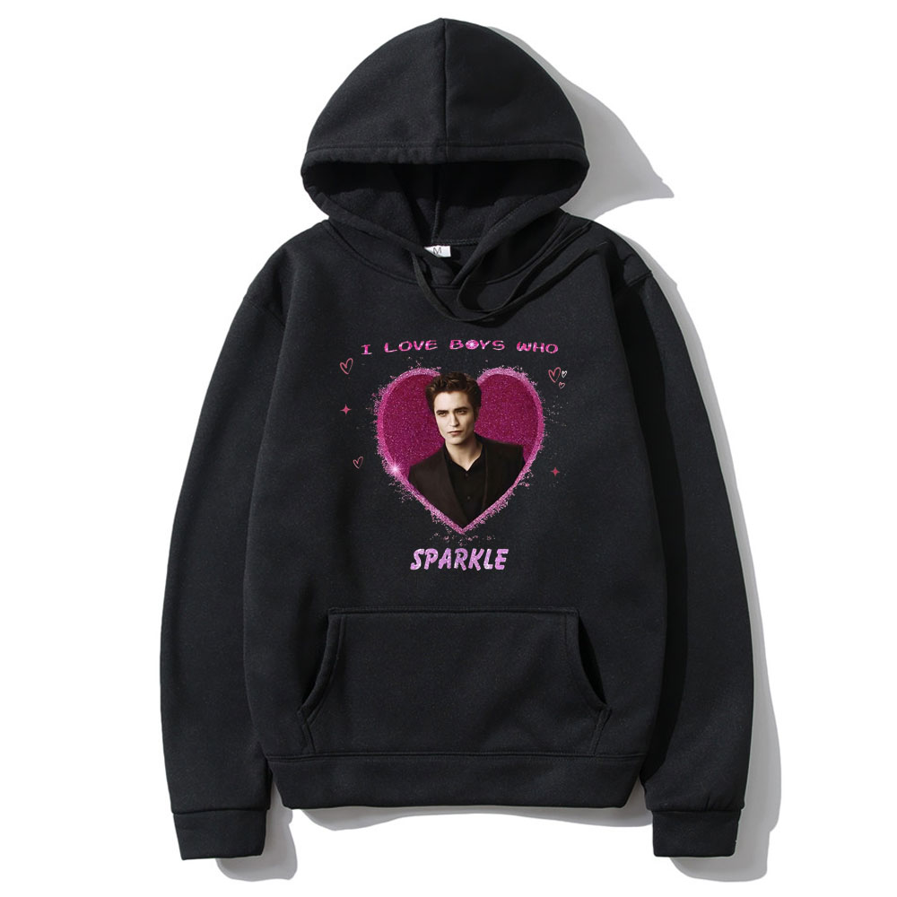 I Love Boys Who Sparkle Hoodie - Movies ulasan dan harga
