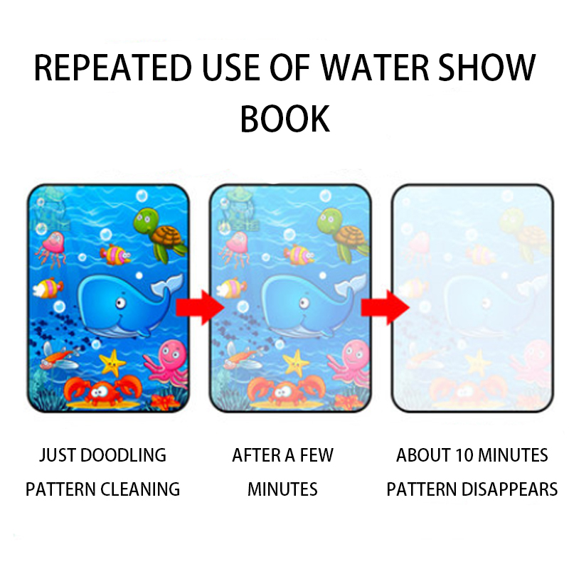 1pcs Magical Book Water Drawin - Reusable Water Magic Coloring Book ulasan dan harga