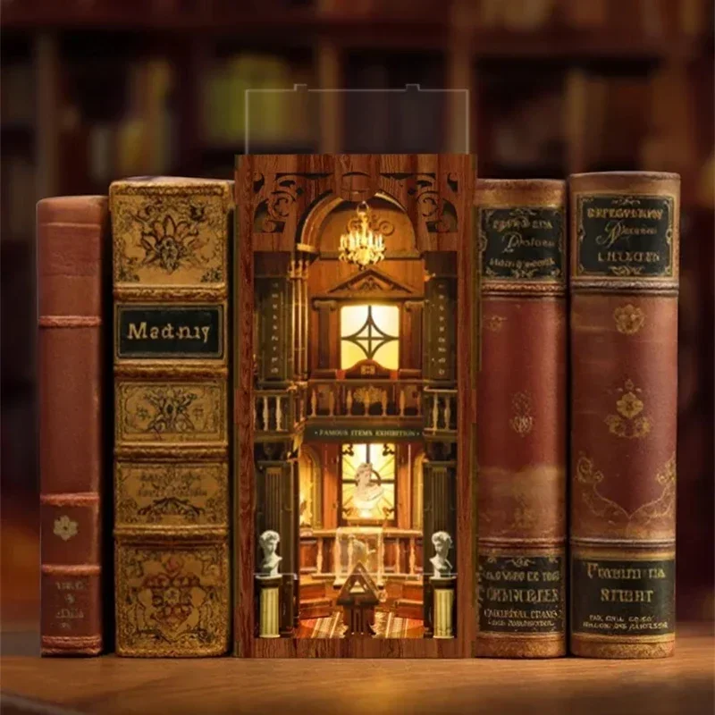 The philosophical Library Book - Diy Wooden Book Nook Kit Shelf Insert ulasan dan harga