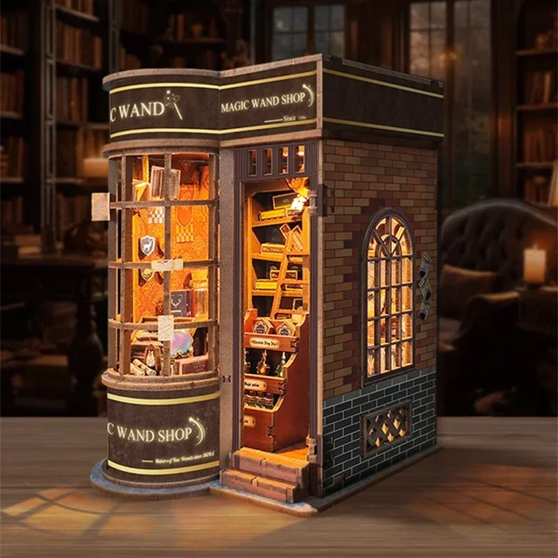 DIY Wooden Miniature Model Kit - Diy Wooden Book Nook Kit Shelf Insert ulasan dan harga