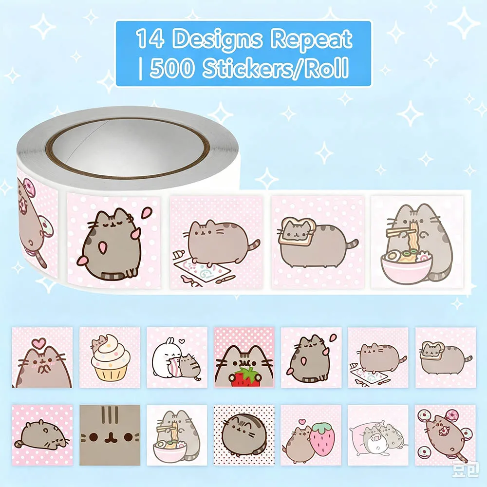 Hou 500pcs Pusheen Cartoon Cat - Books ulasan dan harga