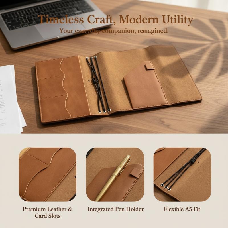 @*Refillable Crazy Horse Leath - Vintage Leather Journal Notebook ulasan dan harga