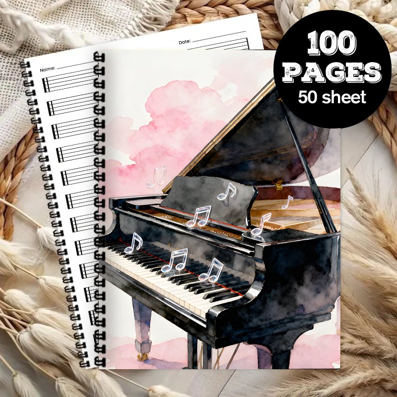 A4 Size, Music Notebook,Multi- - Blank Sheet Music Notebook ulasan dan harga