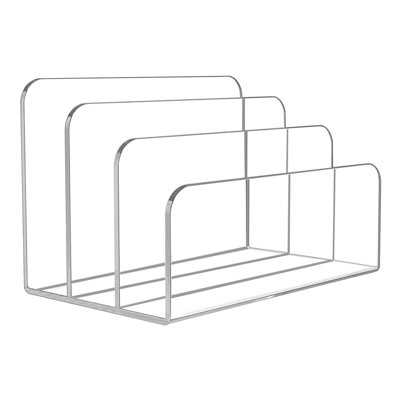 Voltvibe-3 Sections Clear Acry - Clear Acrylic Book Stand Holder ulasan dan harga